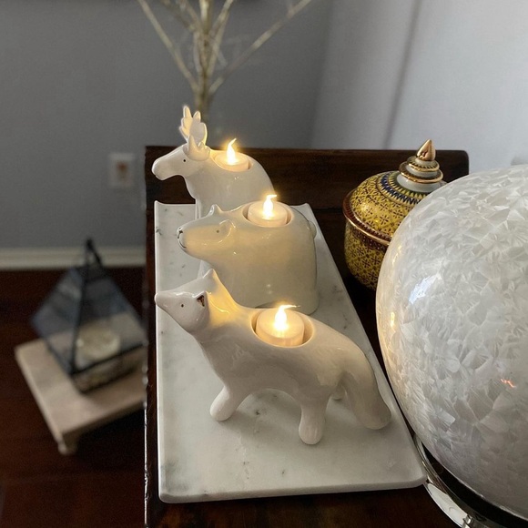 Set of 3 tealight holders. Tealights NOT included - Picture 5 of 6